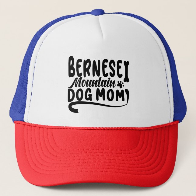 Casquette Maman bernoise chiot, Mère bernoise chien, Maman b (Devant)