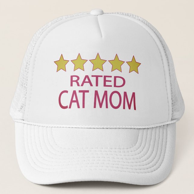 Casquette Maman de chat cinq étoiles (Devant)