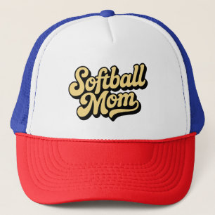 Casquette Maman de softball Sports Mère Typographie