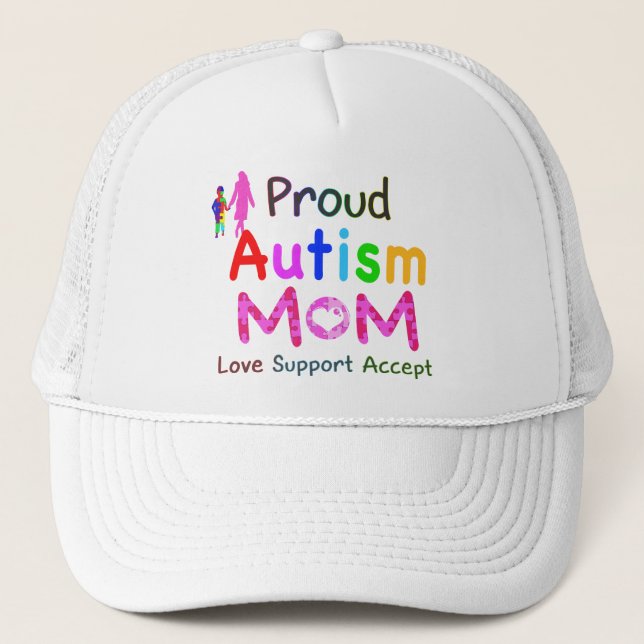 Casquette Maman fière d'autisme (Devant)