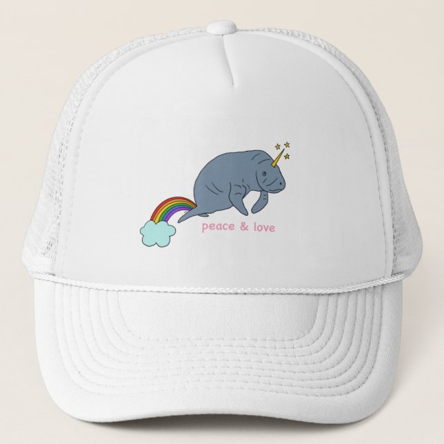 Casquette Manatee Peace & Love (Devant)