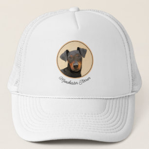 Casquette Manchester Terrier Peinture Art animal original
