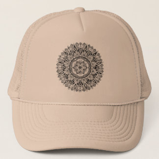 Casquette Mandala de fleur avec la graine de la vie