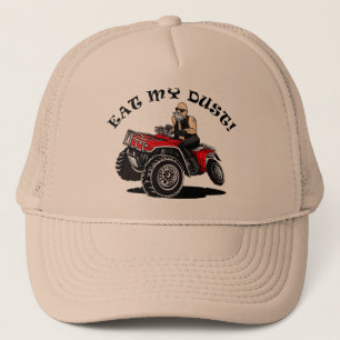 Casquette mange ma poussière, vieux homme sur 4 roues drôle 