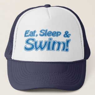 Casquette Manger, dormir et nager ! Chapeau