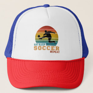 Casquette Manger Dormir Football Répéter
