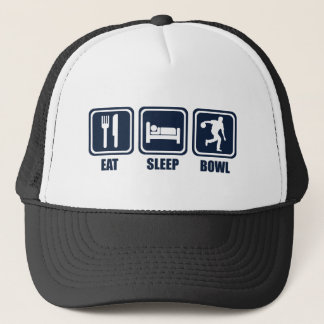 Casquette Mangez la répétition de bowling de sommeil