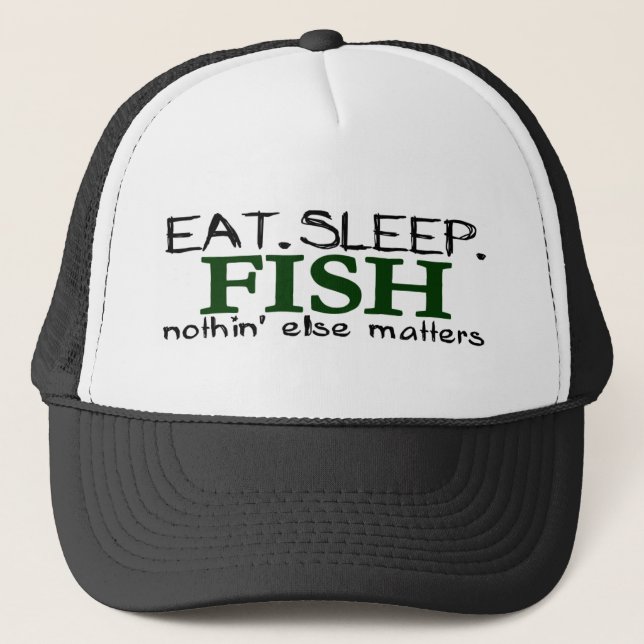 Casquette Mangez les poissons de sommeil (Devant)