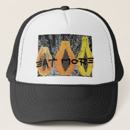 Casquette MANGEZ PLUS avec KALO BLK / WHT TRUCKER HAT