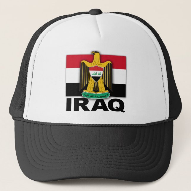 Casquette Manteau de l'Irak de drapeau de bras (Devant)