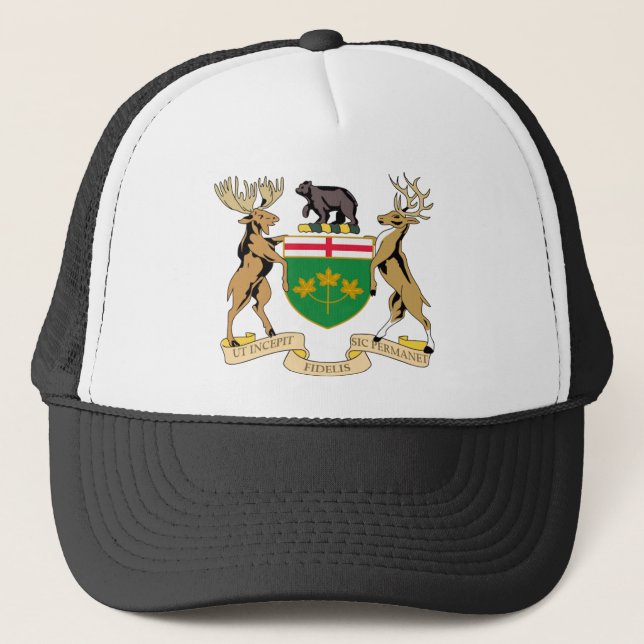 Casquette Manteau d'Ontario (Canada) des bras (Devant)