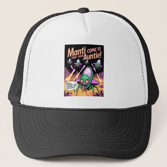 Casquette  Manti Aliens Abduction Party! Defender Arcade '81 (Devant)