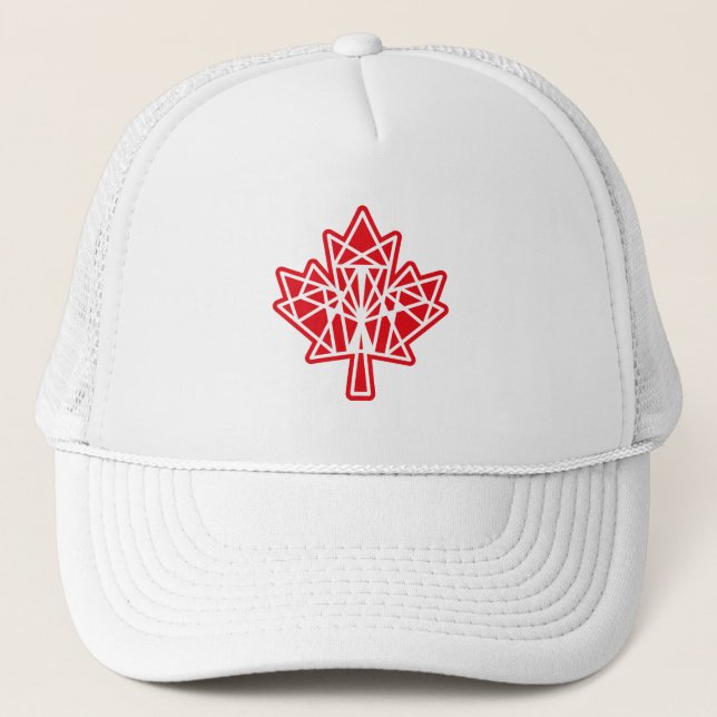 CASQUETTE MAPLE MADE WITH TRIANGLES CANADA FLAG BY MASANSER (Devant)