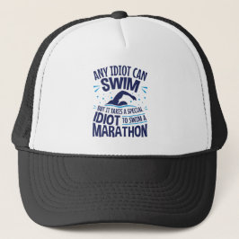 Casquette Marathon de natation Eau Ouverte Drôle Dire