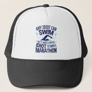 Casquette Marathon de natation en eau libre Dit drôle
