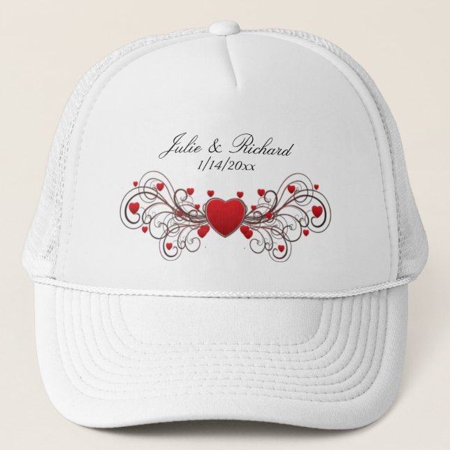 Casquette Mariage de coeur (Devant)