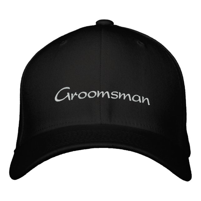 CASQUETTE MARIAGE GROOMSMAN EMBROISÉ (Devant)
