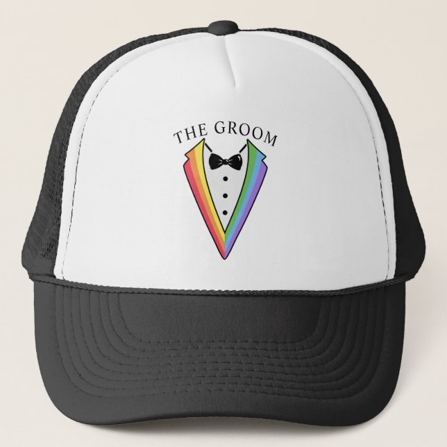 Casquette Mariage Tuxedo Gay LGBTQ+ (Devant)