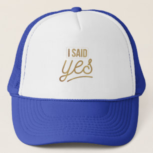 Casquette Mariée À Être Cadeau - J'Ai Dit Oui Gold Foil (fau