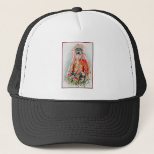 Casquette Mariée en rouge au Mariage chinois à Shanghai