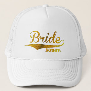 Casquette mariée équipe or parties scintillant mariée mariag