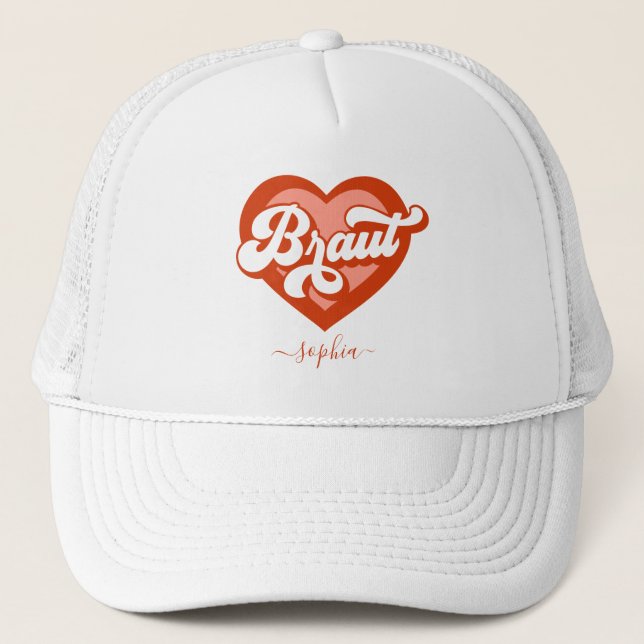 Casquette Mariée Et Équipe Mariée Enterrement De Vie De Jeun (Devant)