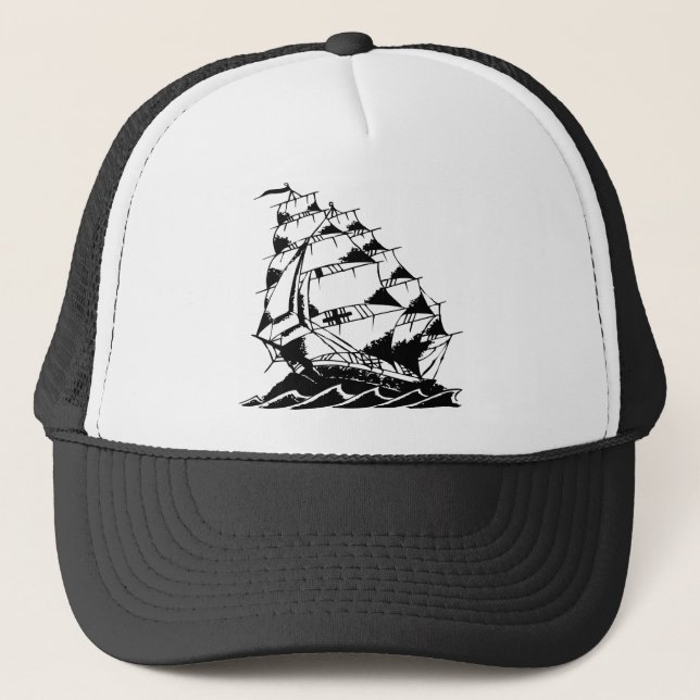 Casquette Marine de bateau de navigation de tatouage d'Olds (Devant)