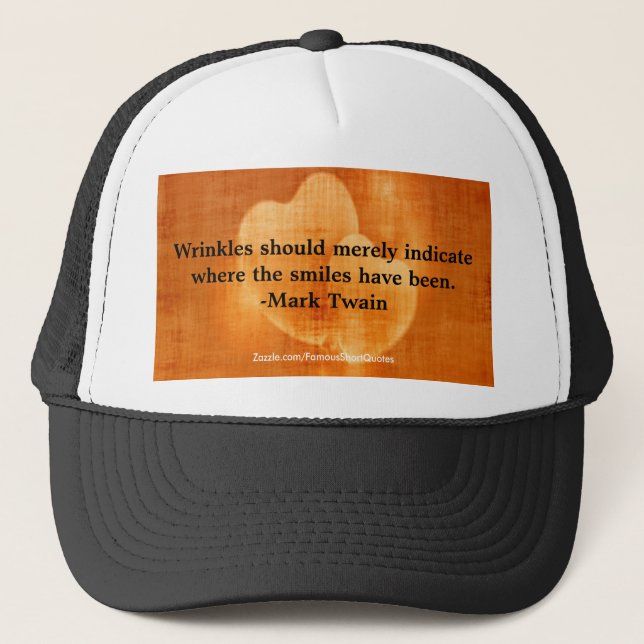Casquette Mark Twain Citation Anniversaire Avec Coeurs (Devant)