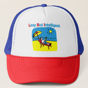 CASQUETTE MARQUÉ LAZY MAIS INTELLIGENT