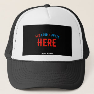 CASQUETTE MARQUE NOIRE VÉRIFIÉE, MODERNE ET PERSONNALISABLE
