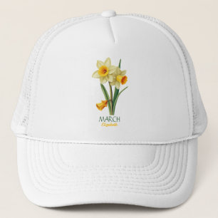 Casquette Mars Anniversaire Daffodique Fleur de naissance pe