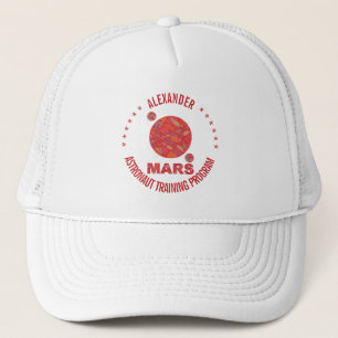 Casquette Mars l'amusement rouge de système solaire de geek