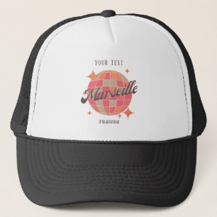 Casquette Marseille France City mode disco rose