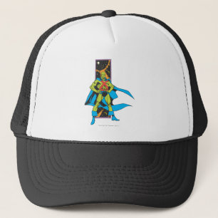 Casquette Martian Manhunter & fond spatial
