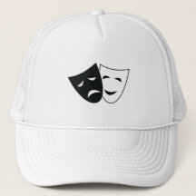 Masque de théâtre Comédie Tragédie Chapeau