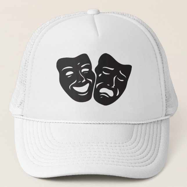 Casquette Masques de théâtre de drame de tragédie de comédie (Devant)