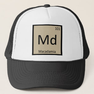 Casquette Md - Chimie de la noix de macadamia Symbole du tab