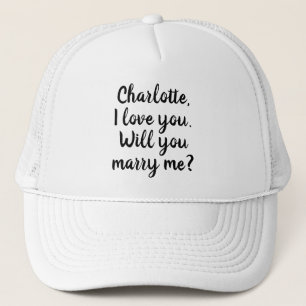 Casquette Me marie-t-on une proposition de mariage texte per
