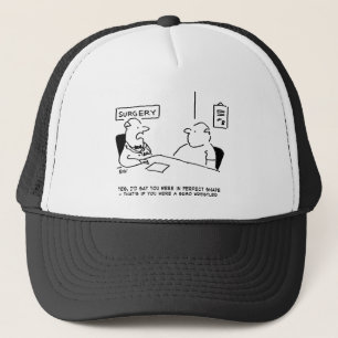 Casquette Médecin et patient en surpoids Obesity Sumo Cartoo