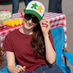 Casquette Meeples en Amour, Chapeau Vert & Jaune