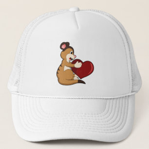 Casquette Meerkat avec coeur