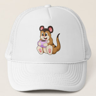 Casquette Meerkat avec la coupe du café