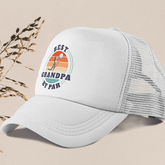 Casquette Meilleur Grand-Père Retraité Golf Papa Retro Perso (Grandpa Fathers Day Trucker Hat)