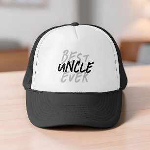 Casquette Meilleur Oncle Moderne Grunge Noir et Blanc