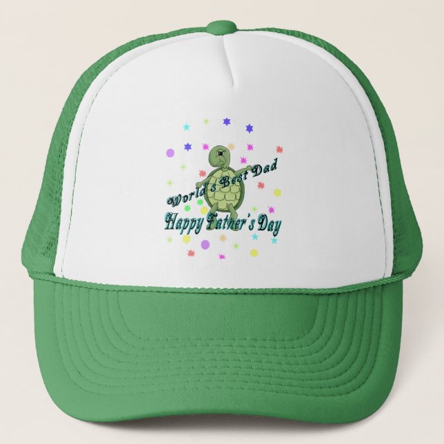 Casquette Meilleur papa du monde Joyeuse fête des pères (Devant)