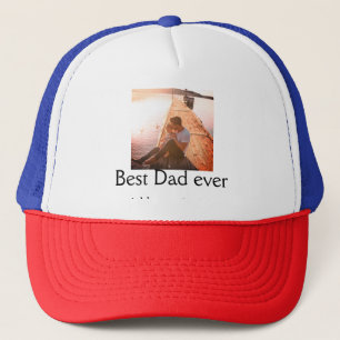 Casquette Meilleur papa jamais ajouter nom image fête des pè