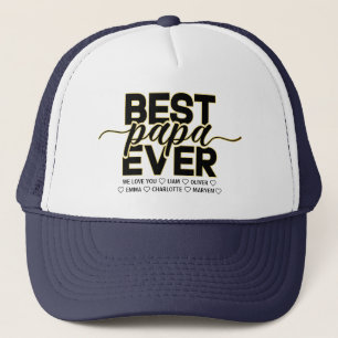 Casquette Meilleur Papa jamais Noms personnalisés des enfa