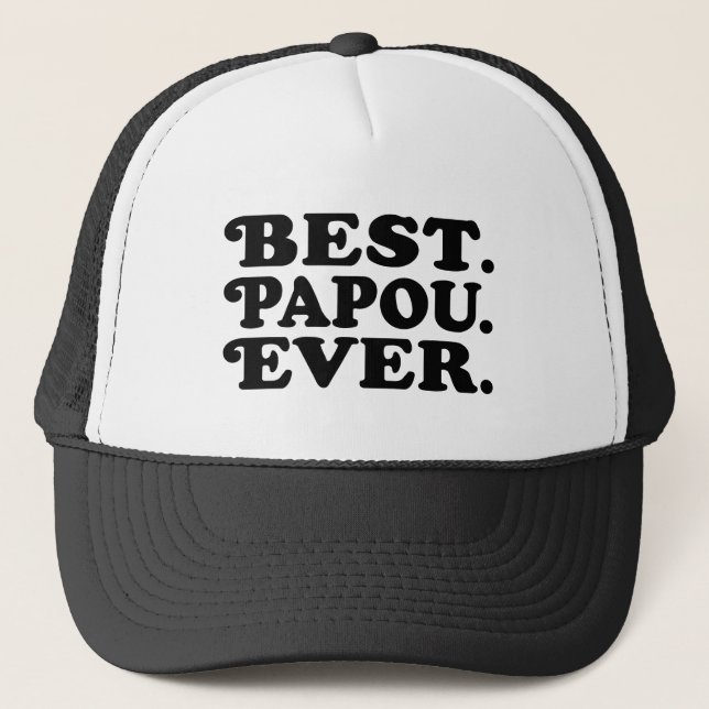 Casquette Meilleur Papou jamais (Devant)
