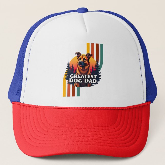 Casquette Meilleur père de chien (Devant)