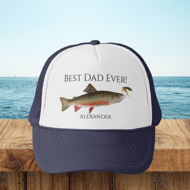 Casquette Meilleur Père Jamais ! Pêcheurs de poissons volant (Créateur téléchargé)